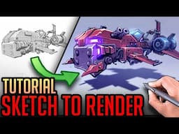Sketch to Render - Speederbike Tutorial