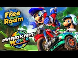 Playing Free Roam Mode in Mario Kart World!