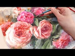 Roses Garden In Watercolor Tutorial | How To