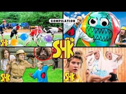 SHK Movie: Backyard Water Balloon Battle! 💦 Ultimate Blaster (Compilation)
