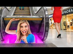 I Built a SECRET Room in A Mall!