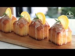 Lemon Cube Pound Cake | Egg & Eggless