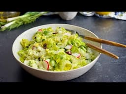 Light & Refreshing Greek Lettuce Salad - Maroulosalata
