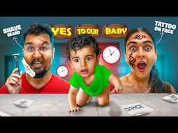 Saying YES To Our Baby For 24 Hours Challenge 😭