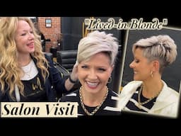 Salon Visit | My Spring Pixie Cut & Color | Lived-in Blonde