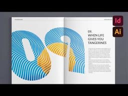 How to make this EASY WAVY EFFECT Layout | InDesign Layouts, Episode 19