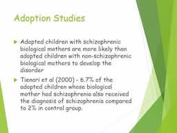 Genetic Explanation of Schizophrenia