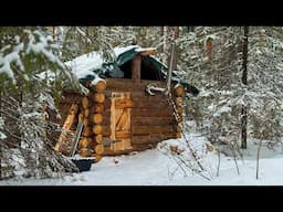 I BUILT THE HOTTEST LOG SAUNA IN THE FOREST. A DAY OF REST AWAY FROM PEOPLE