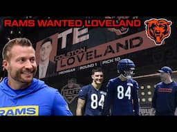 Bears DRAFT STORY: Rams REALLY wanted Colston Loveland || TRIED to trade up