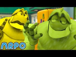 ARPO Is DIZZY!! 😵‍💫🤢 ARPO The Robot | Funny Cartoons for Kids | After School Club