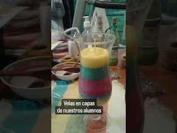 ¿Velas en Capas de colores? Siiiiii 🥰