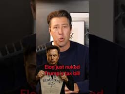 Elon just nuked the Trump tax bill. #politics #elonmusk #trump