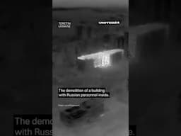 Ukrainian Soldiers Demolished a Building With Russian Personnel #warinukraine