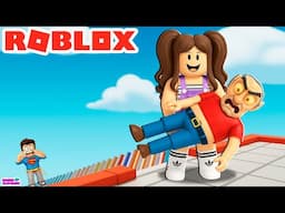 JOGUEI MEU AVÔ DA ESCADA - ROBLOX