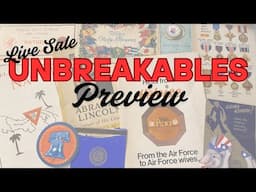 Vintage Live Sale UNBREAKABLES May Preview - sale on 5/26 on Scott’s channel - Old Curiosity Shop