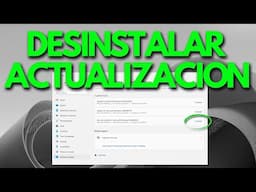 Cómo desinstalar una ACTUALIZACIÓN de Windows Update | Deshacer update de Windows 11/10✅⚠️