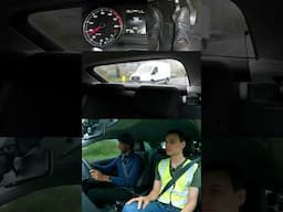 Bad lane discipline. #mocktest #learningtodrive