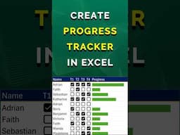 Quick Progress Tracker in Excel
