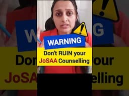 🚫Don't make these mistakes #josaacounselling