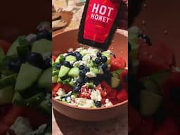 Hot Honey Watermelon Feta Salad