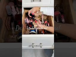 Declutter some makeup with me!