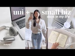 uni vlog 📎 PRIORITIZING my goals for a week: 7AM routine, small biz + exam szn, 12 week year | EP3