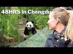 We Finally Saw PANDAS in China! Amazing 48 Hours in CHENGDU 🇨🇳