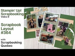 Scrapbook Layout # 364/Double Page (Stampin' Up! Scrapbooking/Video 9)