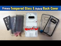 Nothing Phone 3a Back Cover & Privacy Tempered Glass from Amazon