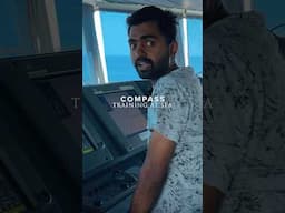 How Cadets Use the Ship’s Compass in Real Traffic – LIVE Demo Onboard! #shorts