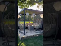 Major Garden space transformation 🌱 🏡 #pergola #outdoorlivingspace  #firepits #solarlight