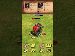 Teutonic Knight vs Huskarl, Berserk & Woad Raider | The Three Kingdoms | AoE2 #Shorts