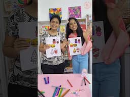 Colouring Challenge with MOM!🎨🤩💕 | Riya's Amazing World