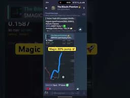 $MAGIC coin 30% pump #cryptosignals #trading #shorts