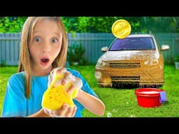 Nastya a appris à gagner de l'argent et à l'économiser - Série vidéo pour enfants