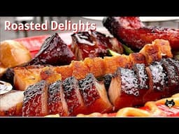 Charcoal-Roasted Char Siew, Slow-Caramelized & Unforgettable – A Tasty Feast!  Singapore Hawker Food