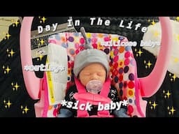 Day In The Life W/Sick Baby|Outing|RolePlay|Reborns World