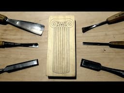 Ionic Column Carved by Hand - Tutorial