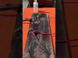 Fractal burning large walnut charcuterie board!