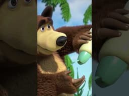 When the shampoo runs out...🧖‍♀️🧼 #ShowerPower #MashaAndTheBear #Shorts #kids #cartoonforkids