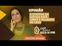 A estátua da Justiça está limpa e posando de cega - Cristina Graeml / CAFÉ COM A GAZETA DO POVO