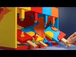 Do not order POPPY PLAYTIME CHAPTER 4 Doey Custom Ice Cream LEGO Machine🧊 ASMR Rainbow Food