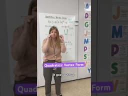 Graphing quadratics in vertex form! #iteachalgebra #math #algebra #mathematics #iteachmath #teacher