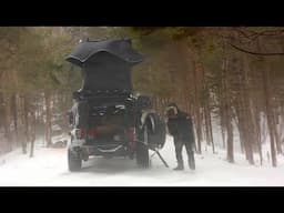 Jeep Camping In Hurricane Force Wind Storm
