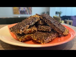 Home made Granola Bars. 90%Dark Chocolate. Nuts and seeds. Just amazing and so healthy.