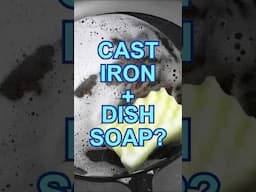 Can You Wash Cast Iron with Dish Soap? @wkar  #servingupscience