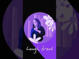 Laugh break with funny motivational speaker.