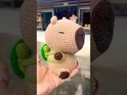 Capibara tejido a crochet 🤎😍 #crochet #amigurumi #diy #handmade