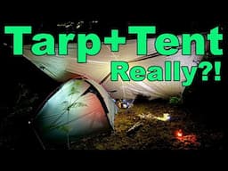 Big threat of rain storms, wildcamp in Terra Nova tent under DD Tarp #wildcamp#bikepacking 195