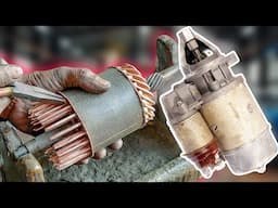 Cranking Motor Armature || Starter Motor Armature Rewinding || Starter Assembly Armature Restoration